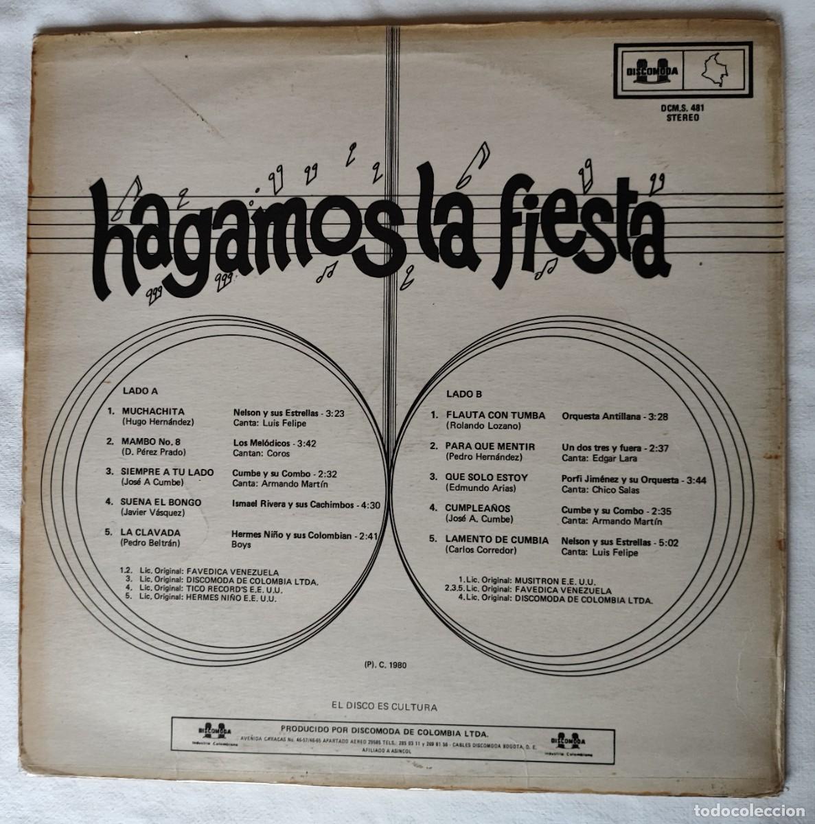 Discos de vinilo: VARIOS .- HAGAMOS LA FIESTA. - Foto 2