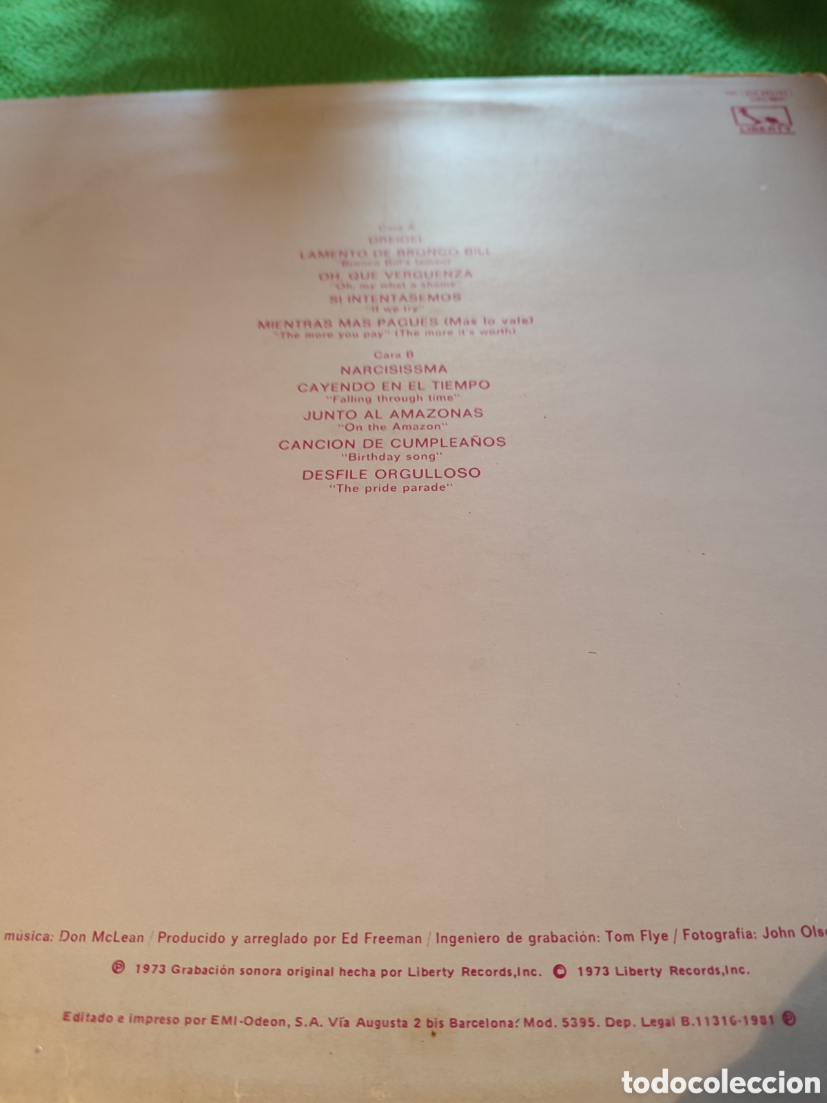 Discos de vinilo: Don McLean - Don McLean vinilo Lp - Foto 4
