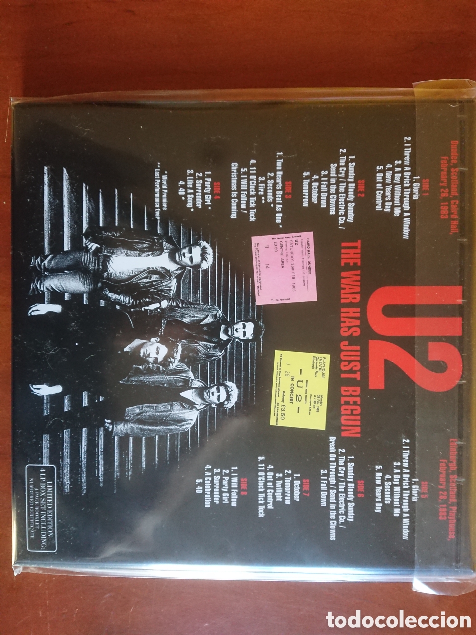 Discos de vinilo: U2 - The war has just begun - BoX 4LP - Foto 4
