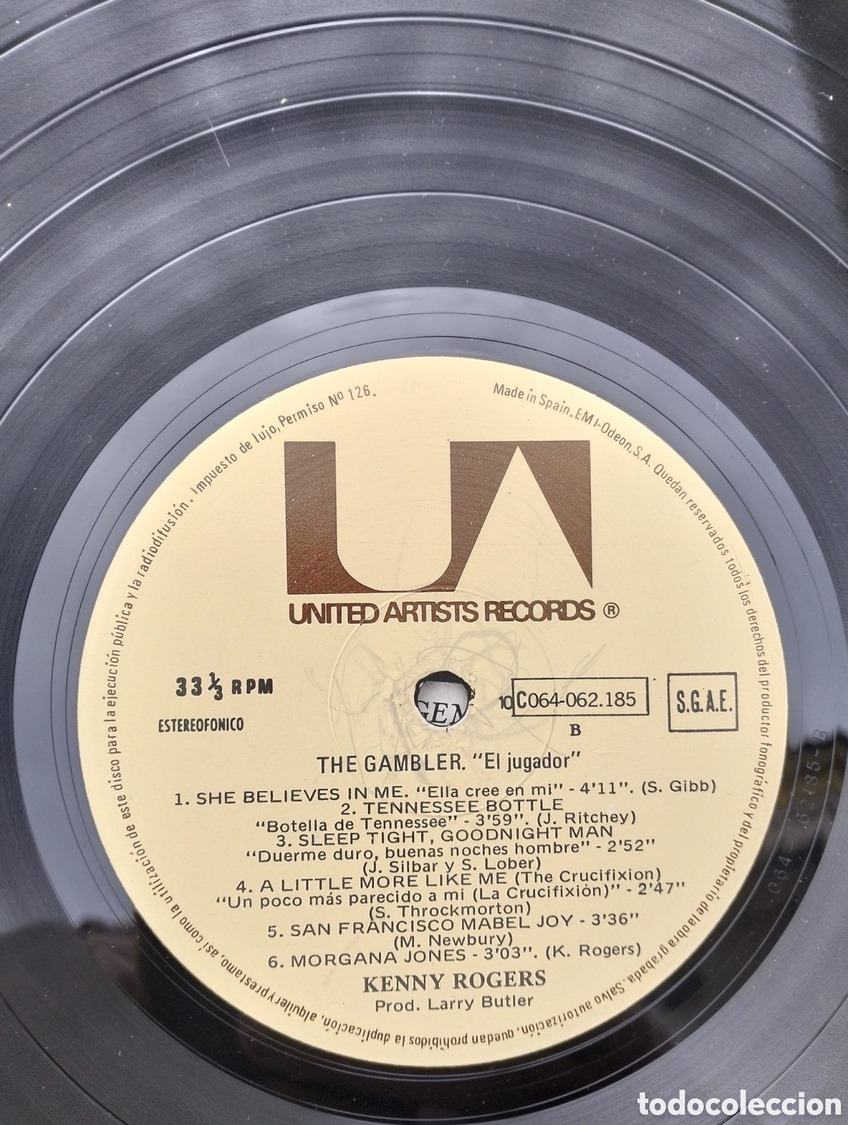 Discos de vinilo: Kenny Rogers el jugador LP - Foto 3