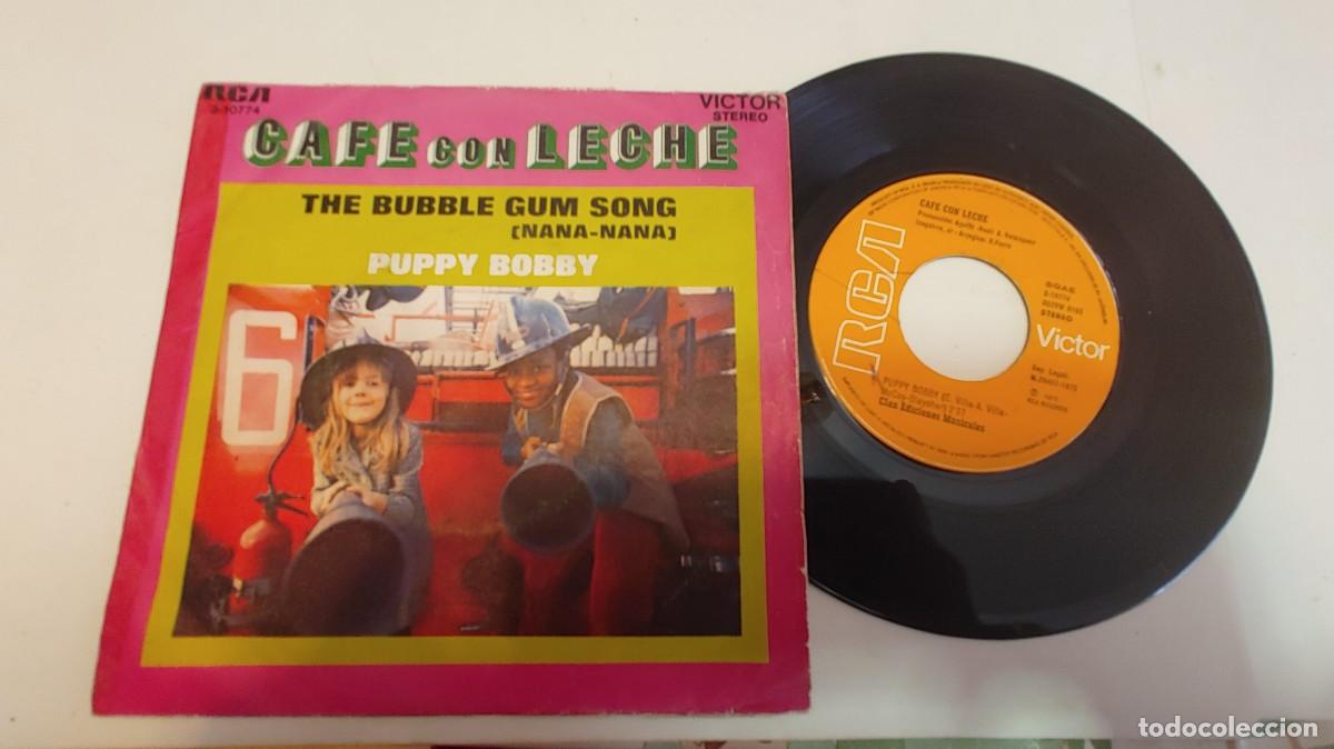 Discos de vinilo: CAFE CON LECHE-SINGLE THE BUBBLE GUM SONG - Foto 1