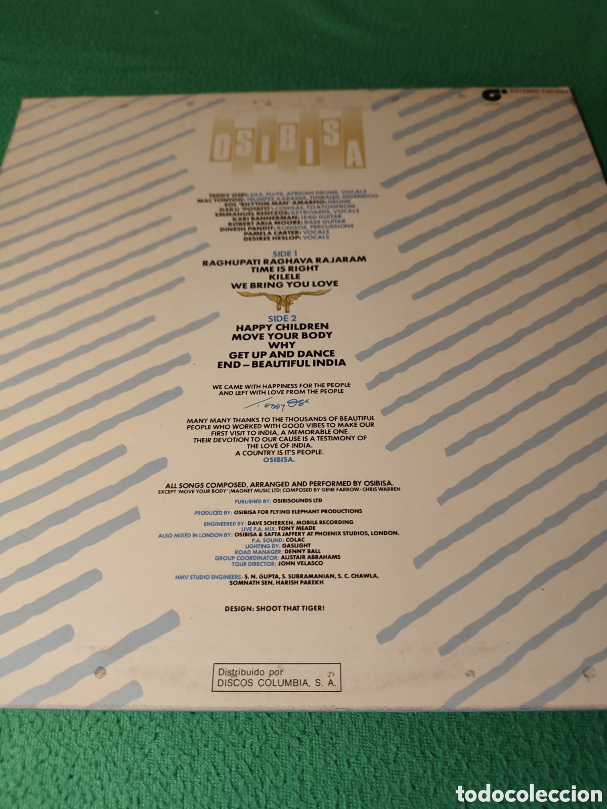 Discos de vinilo: Osibisa - Unleashed vinilo Lp 1982 - Foto 2