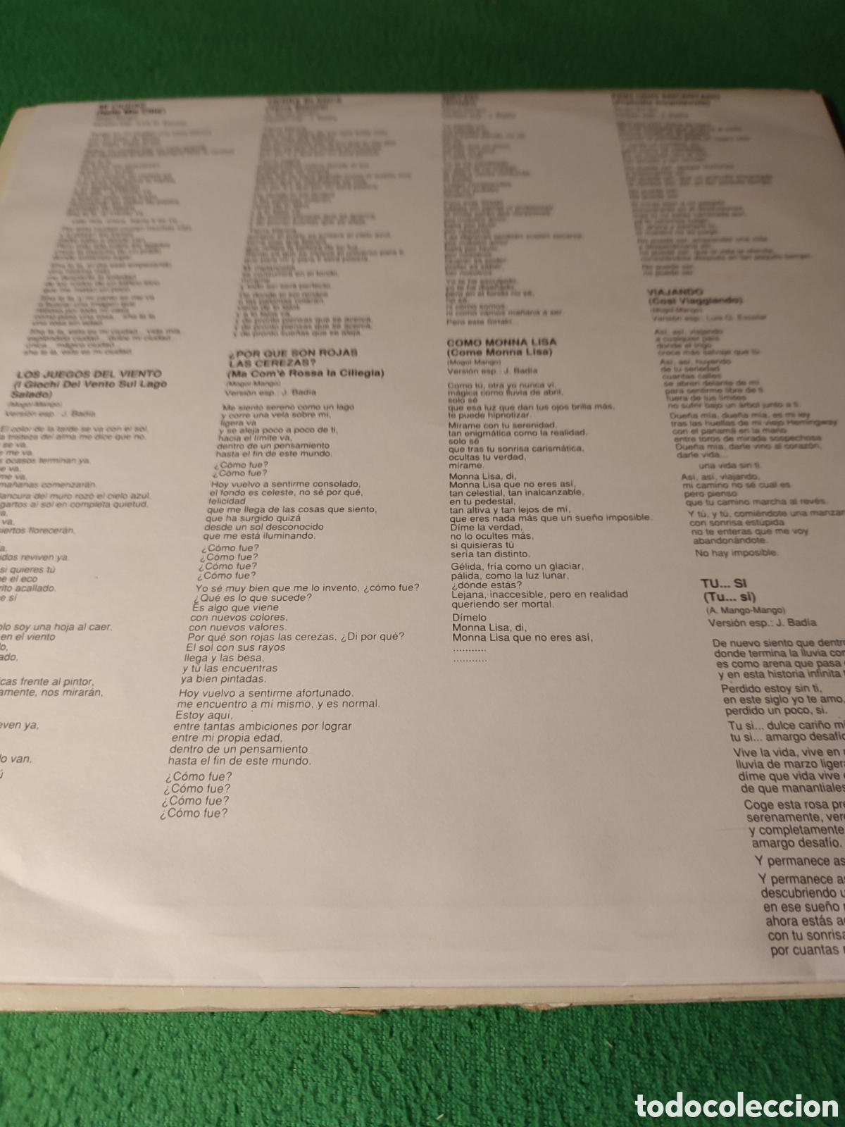 Discos de vinilo: Mango - Sirtaki vinilo Lp 1991 - Foto 2