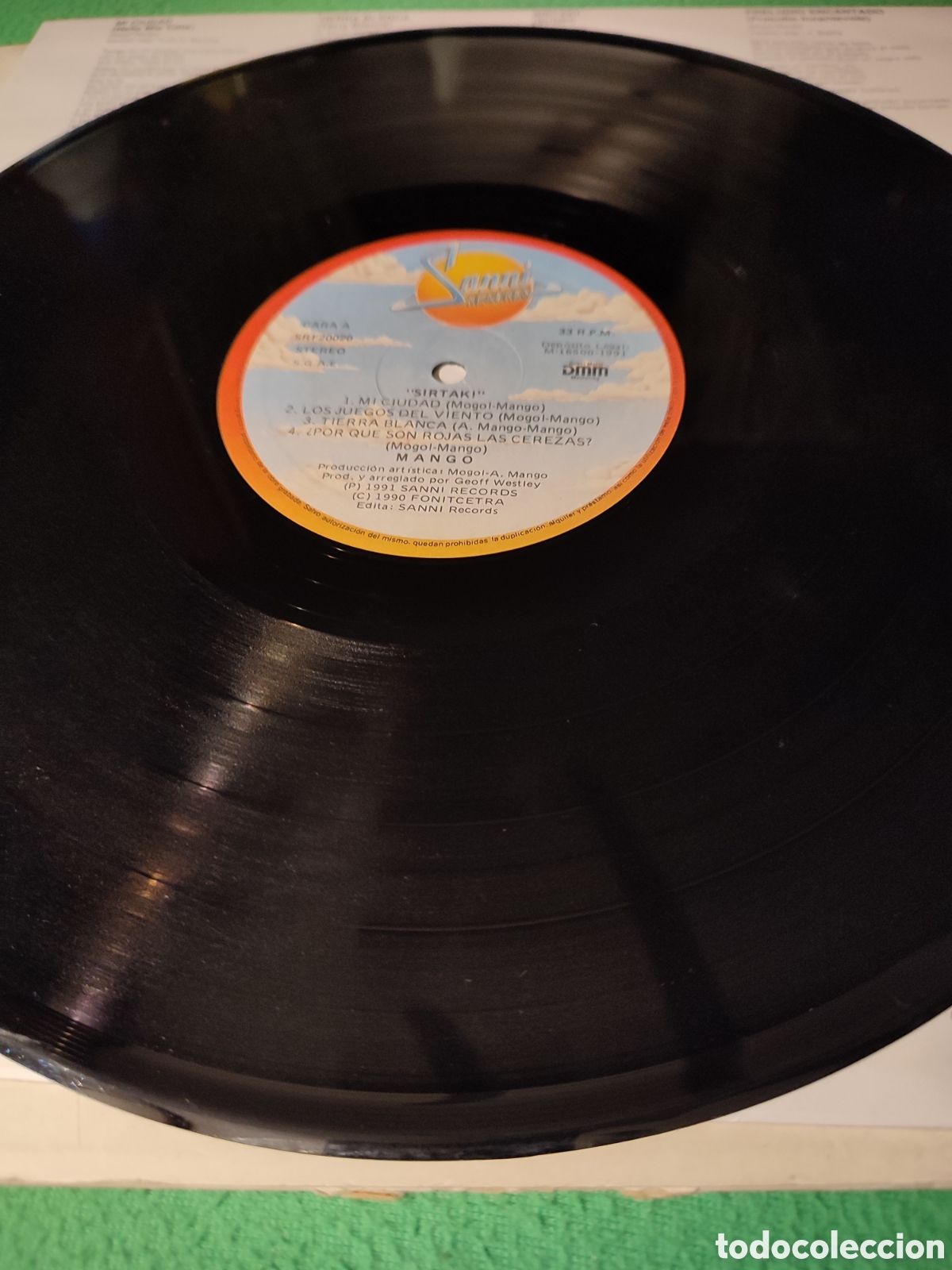 Discos de vinilo: Mango - Sirtaki vinilo Lp 1991 - Foto 3