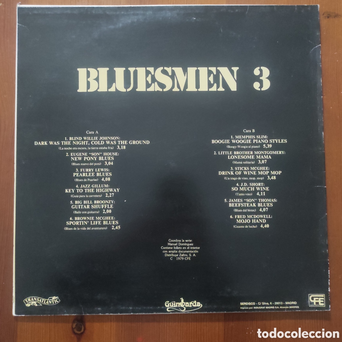 Discos de vinilo: BLUESMEN 3 - VINILO DE 1979 - Foto 2