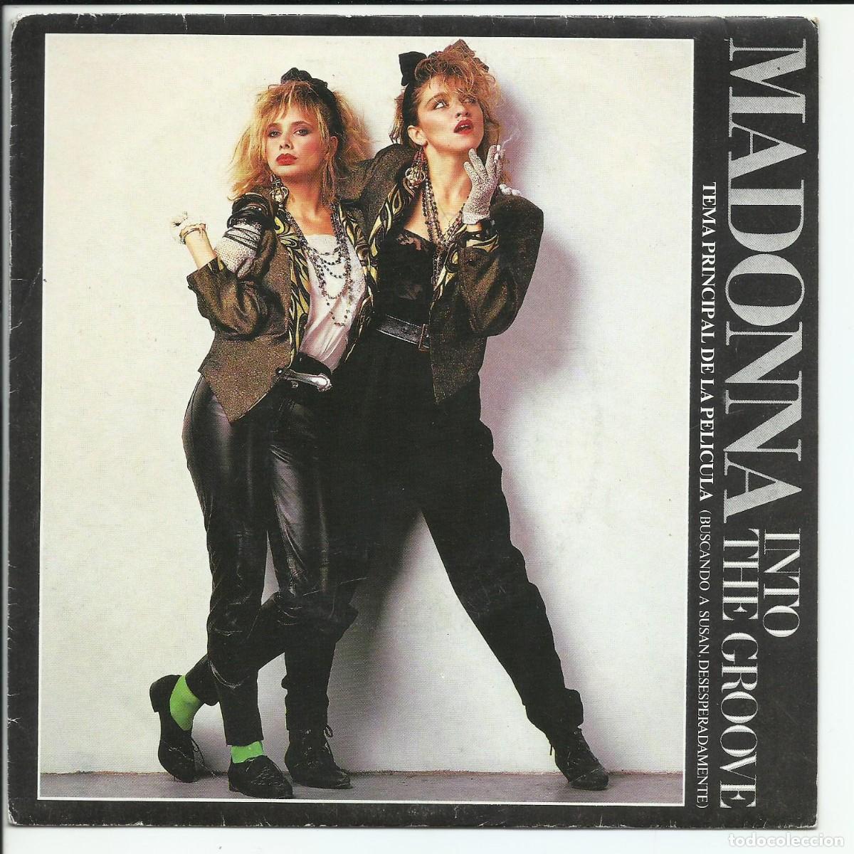Discos de vinilo: Madonna.- Into The Groove SINGLE PROMO Sire &lrm; 92 8934-7 ESPA&Ntilde;A 1985