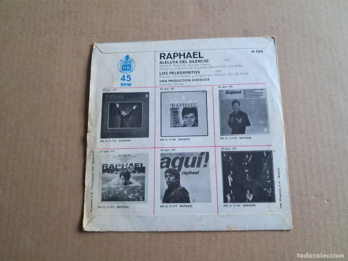 Discos de vinilo: RAPHAEL - DELUYA DEL SILENCIO SINGLE 1970 - Foto 3