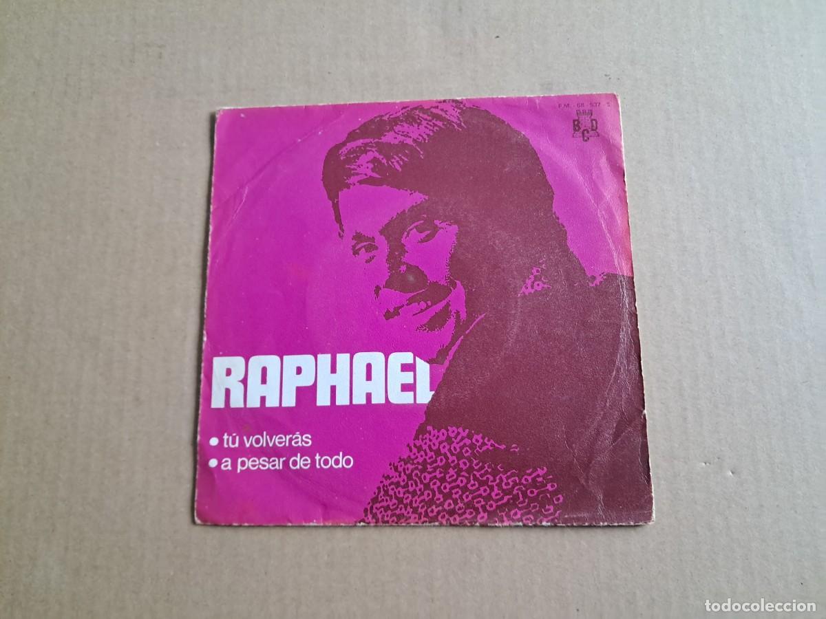 Discos de vinilo: RAPHAEL - TU VOLVERAS SINGLE PROMOCIONAL 1970 - Foto 1
