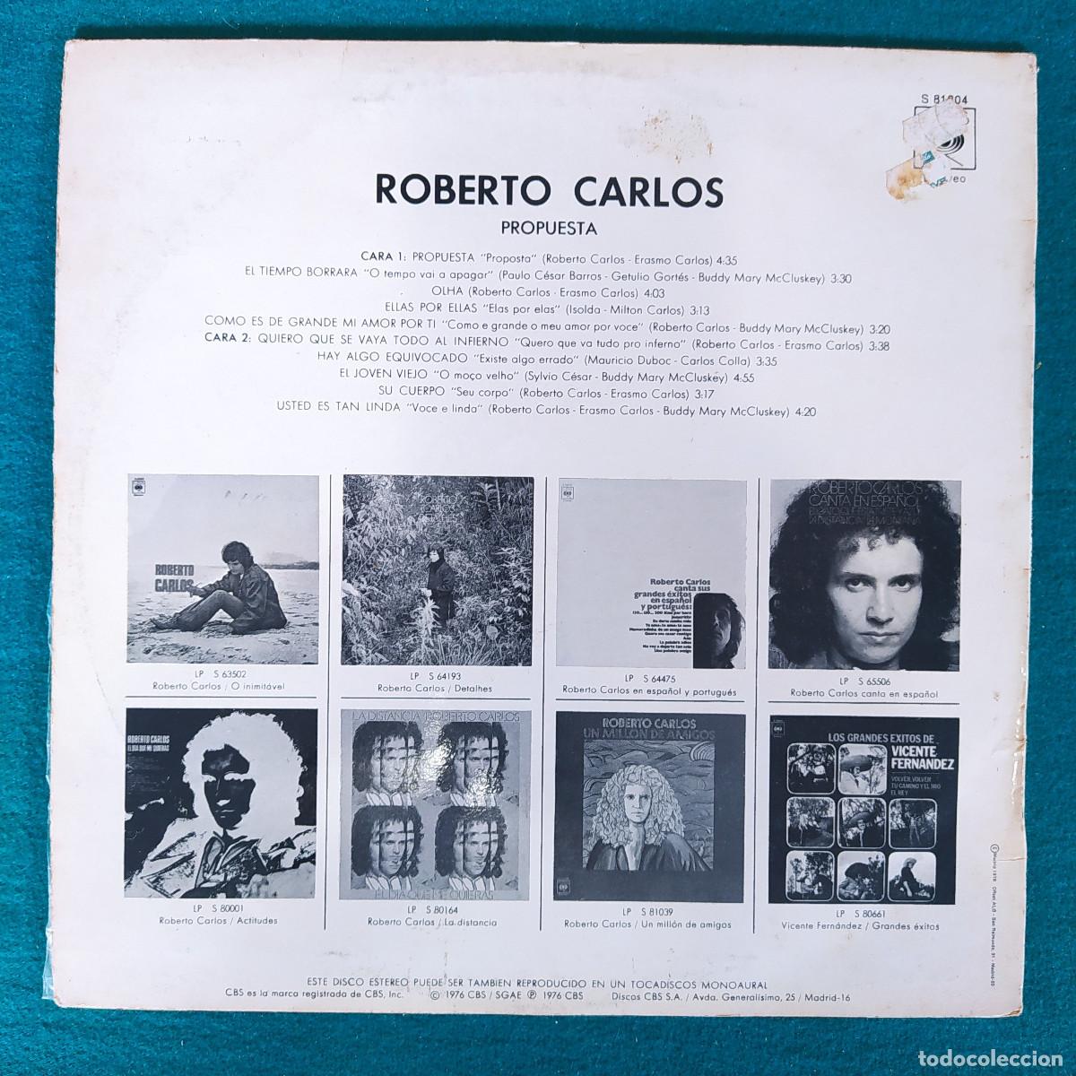 Discos de vinilo: Roberto Carlos &ndash; Propuesta - Foto 2