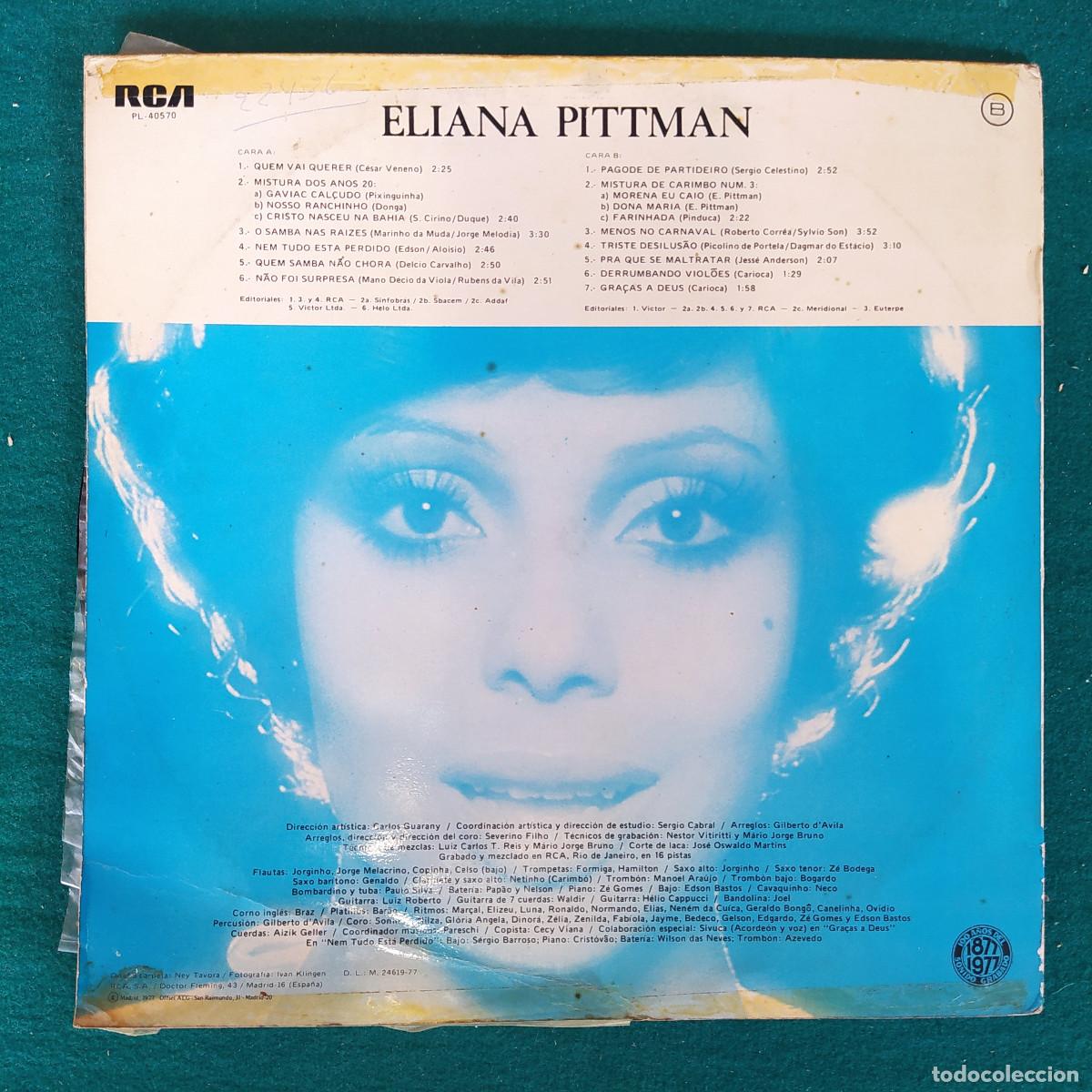 Discos de vinilo: Eliana Pittman &ndash; Quem Vai Querer - Foto 2
