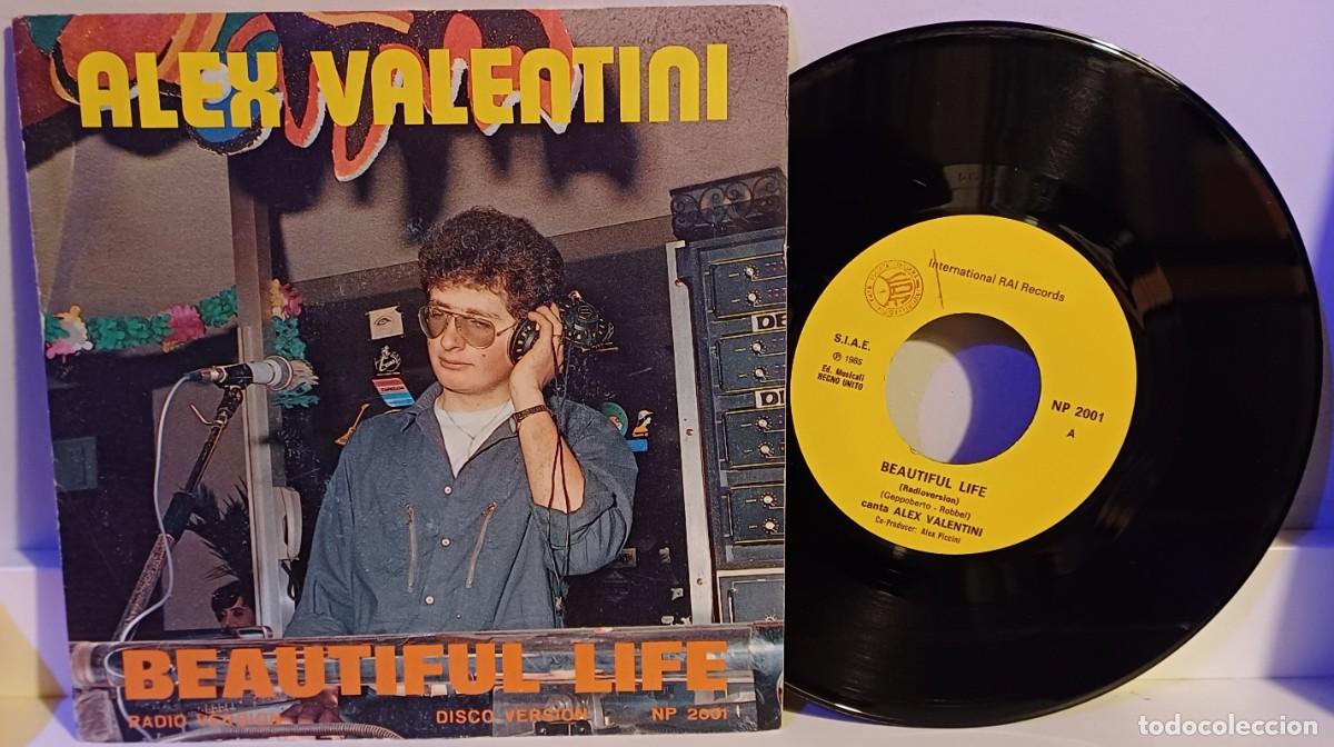 Discos de vinil: Alex Valentini - Beautiful Life - ITALO DISCO - International RAI Records