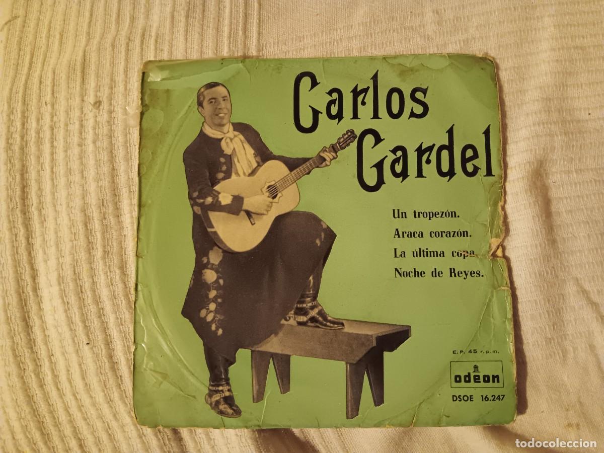 Discos de vinilo: Carlos Gardel - Un tropez&oacute;n - Foto 1
