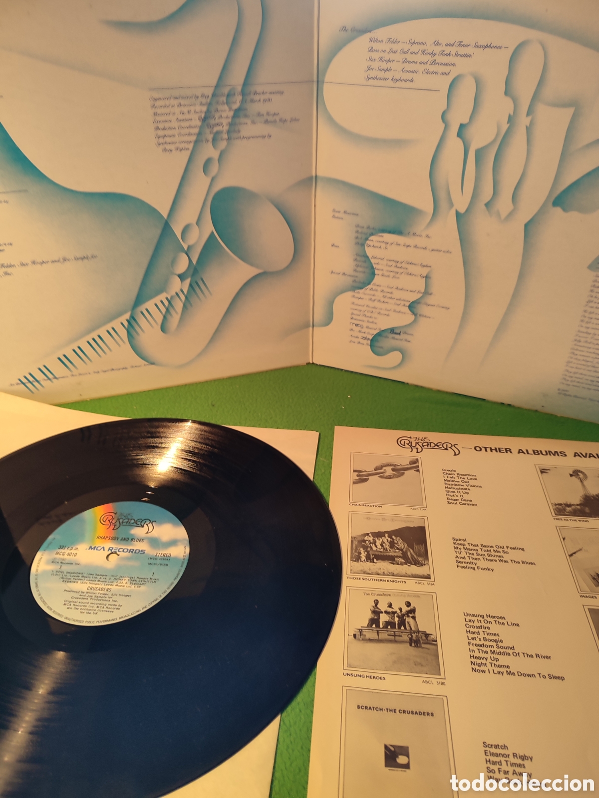Discos de vinilo: The Crusaders - Rhapsody and Blues - Foto 2