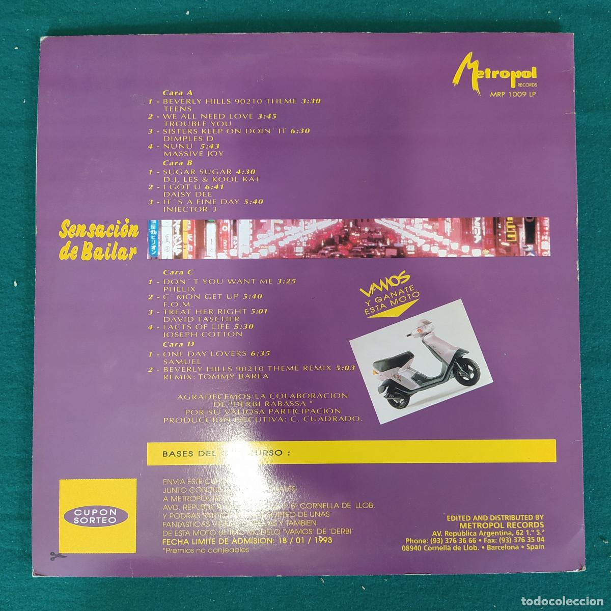 Discos de vinilo: Sensaci&oacute;n De Bailar 1992 - Foto 2