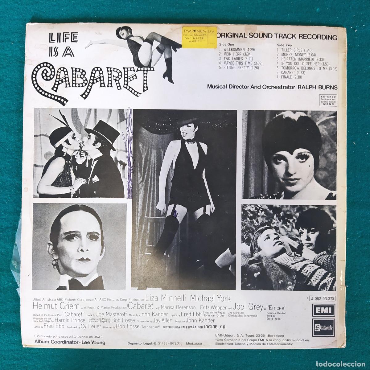 Discos de vinilo: Ralph Burns &ndash; Cabaret - Original Soundtrack Recording - Foto 2