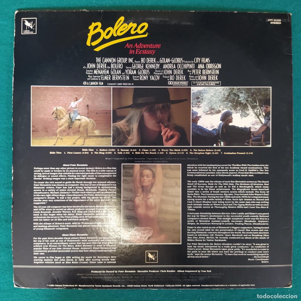 Discos de vinilo: Peter Bernstein &ndash; Bolero Original Soundtrack - Foto 2