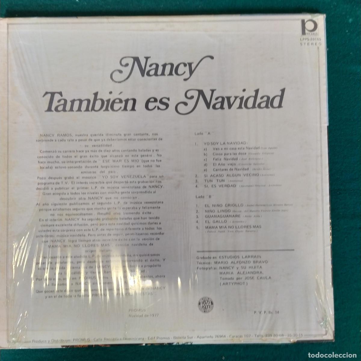 Discos de vinilo: Nancy Ramos &ndash; Tambien Es Navidad - Foto 2