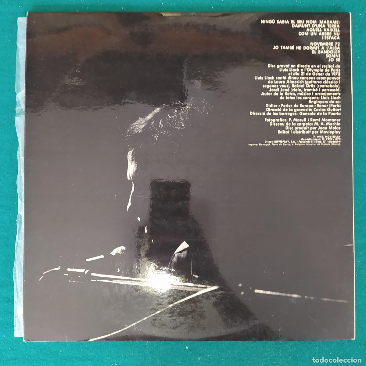 Discos de vinilo: Lluis Llach &ndash; A LOlympia - Foto 2