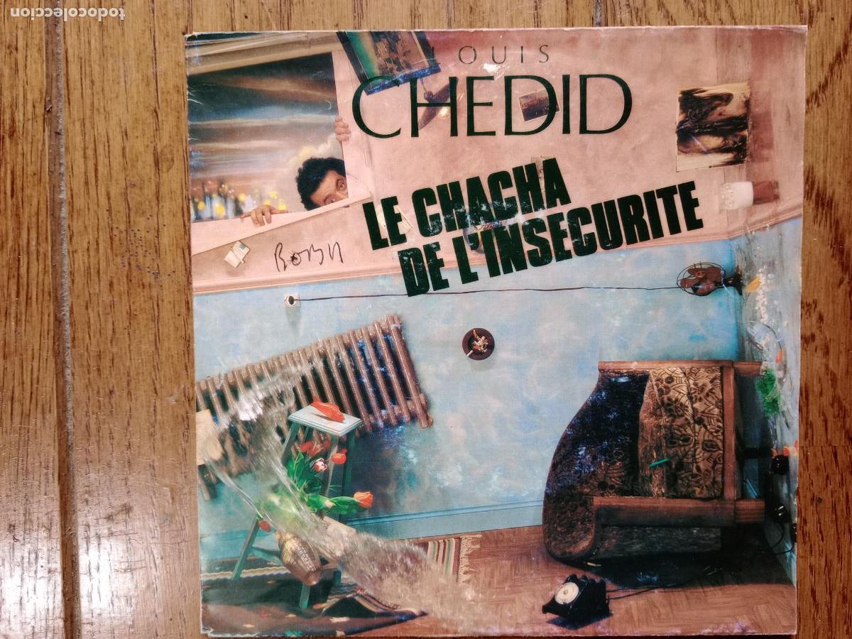 Discos de vinilo: Louis Chedid - le chacha de linsecurite + la nuit - Foto 1