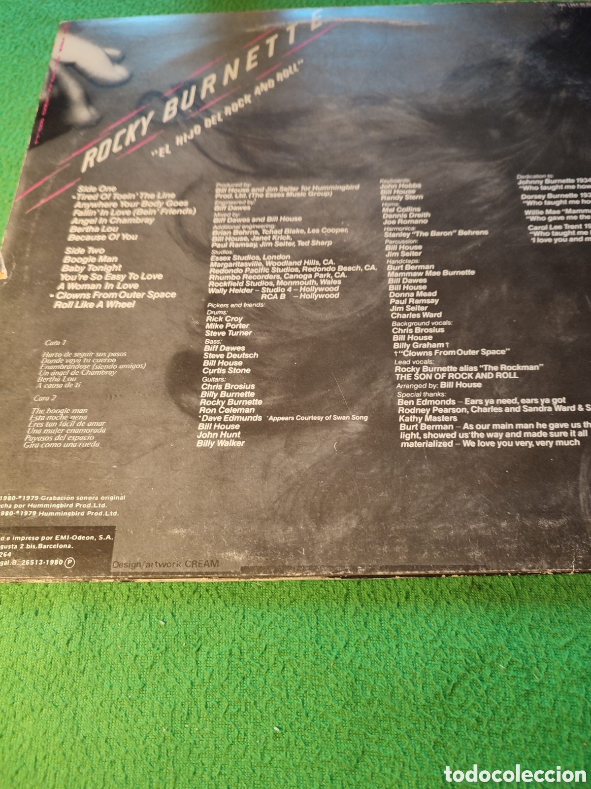 Discos de vinilo: Rocky Burnette - El hijo del Rock and Roll - Foto 2