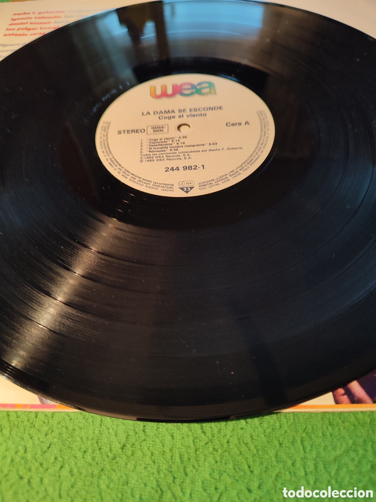 Discos de vinilo: La Dama se Esconde - El coge el viento - Foto 3