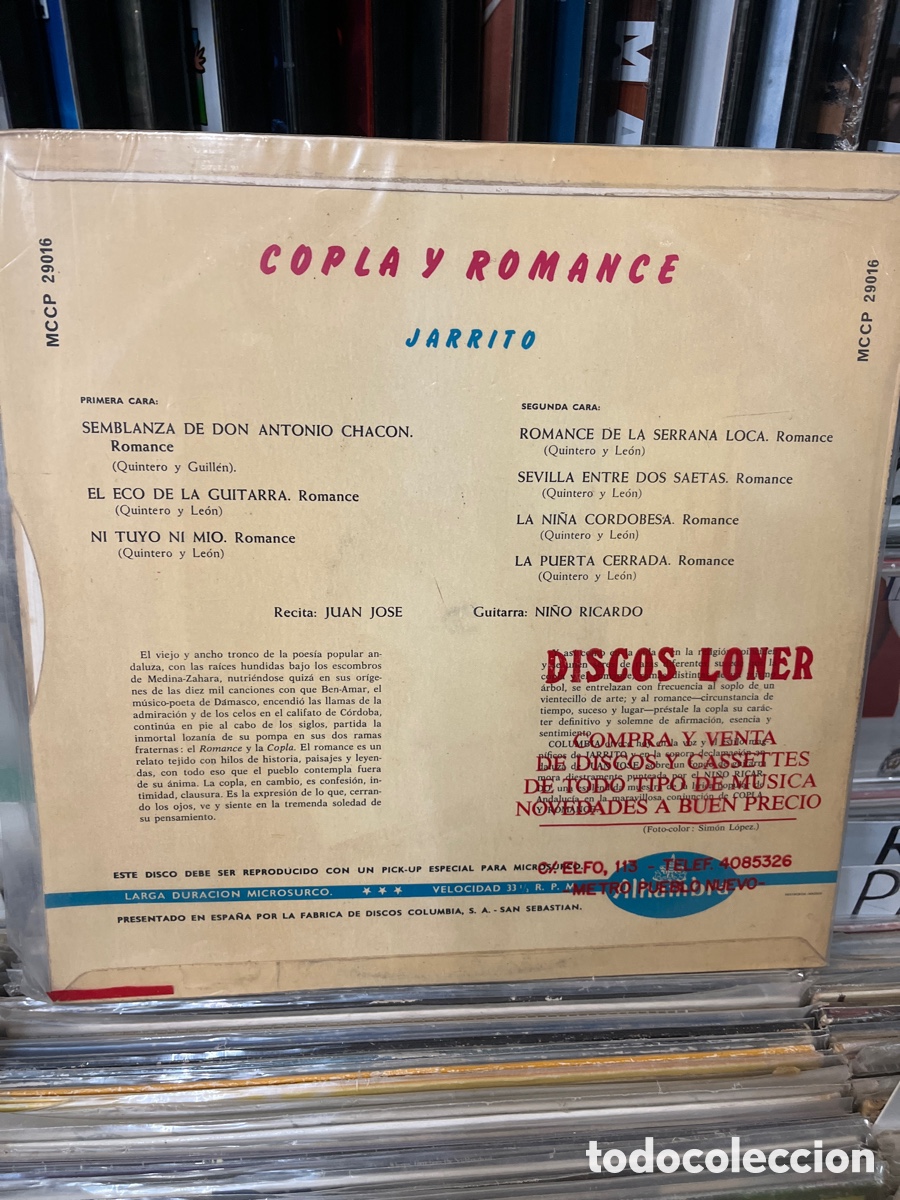 Discos de vinilo: Copla y romance jarrito alhambra - Foto 2