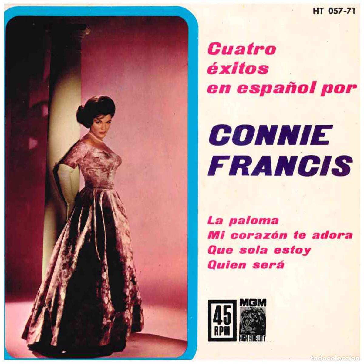 Discos de vinilo: Connie Francis &ndash; Cuatro &Eacute;xitos En Espa&ntilde;ol - Foto 1