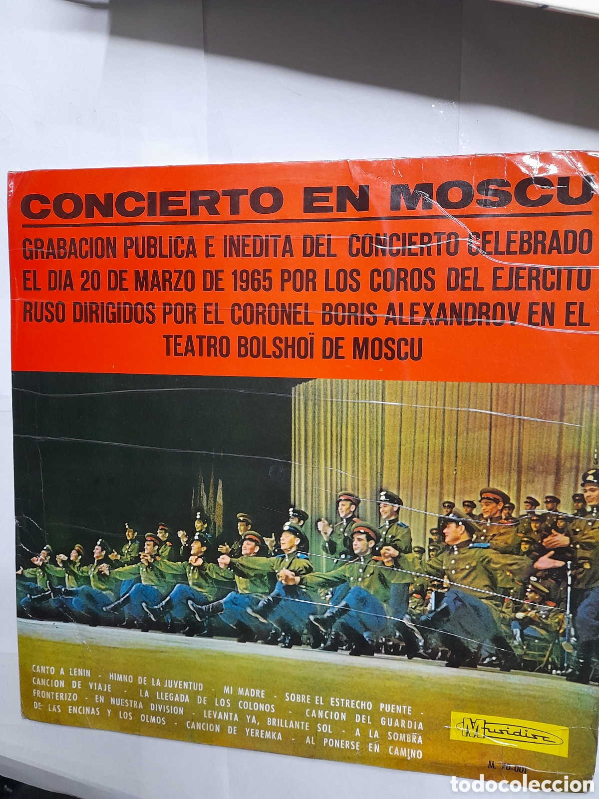 Discos de vinil: CONCEPTO EN MOSC&Uacute;. Grabaci&oacute;n p&uacute;blica e inedita.