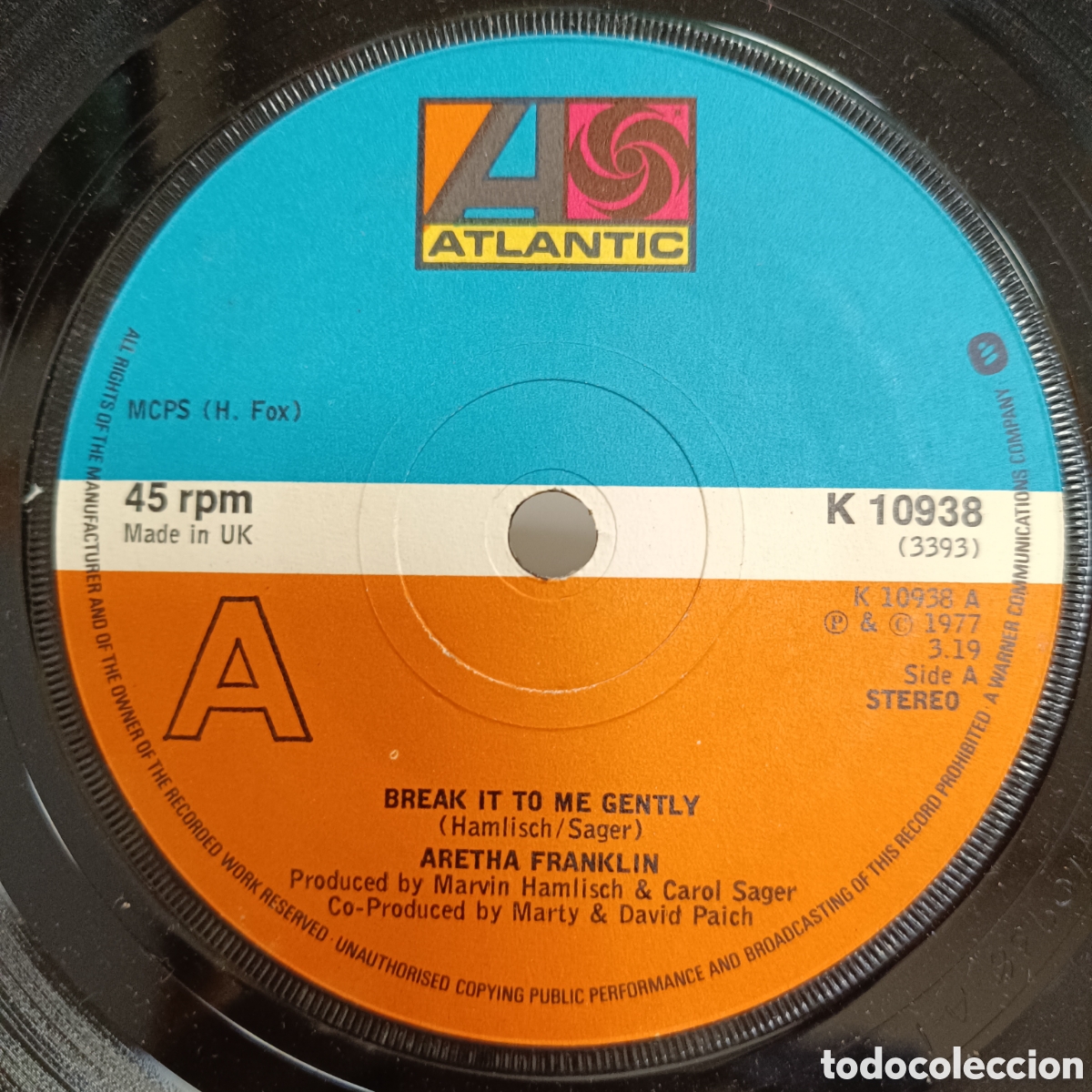 Discos de vinilo: Aretha Franklin &lrm;&ndash; Break It To Me Gently - Foto 1
