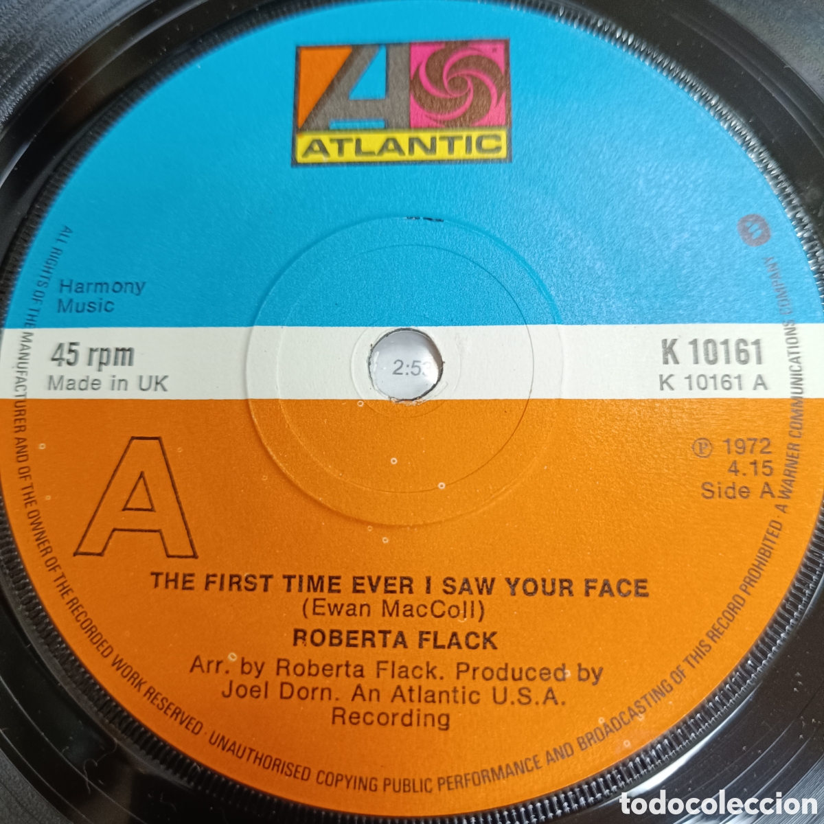 Discos de vinilo: Roberta Flack &ndash; The First Time Ever I Saw Your Face - Foto 1