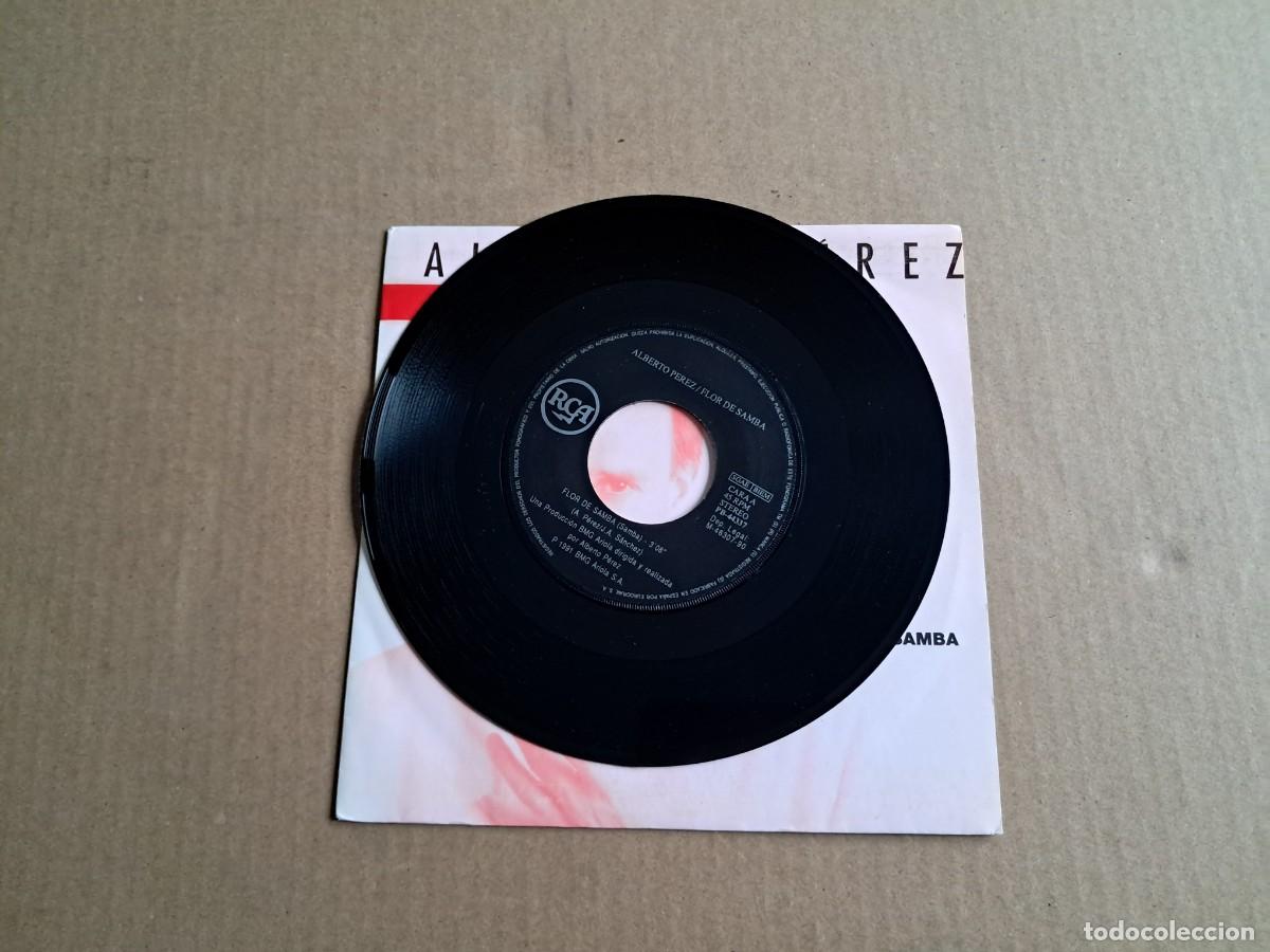 Discos de vinilo: ALBERTO PEREZ - FLOR DE SAMBA SINGLE 1990 - Foto 2