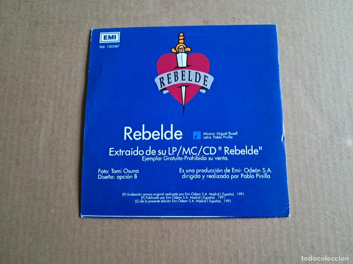Discos de vinilo: DAVID SANTISTEBAN - REBELDE SINGLE 1992 - Foto 3