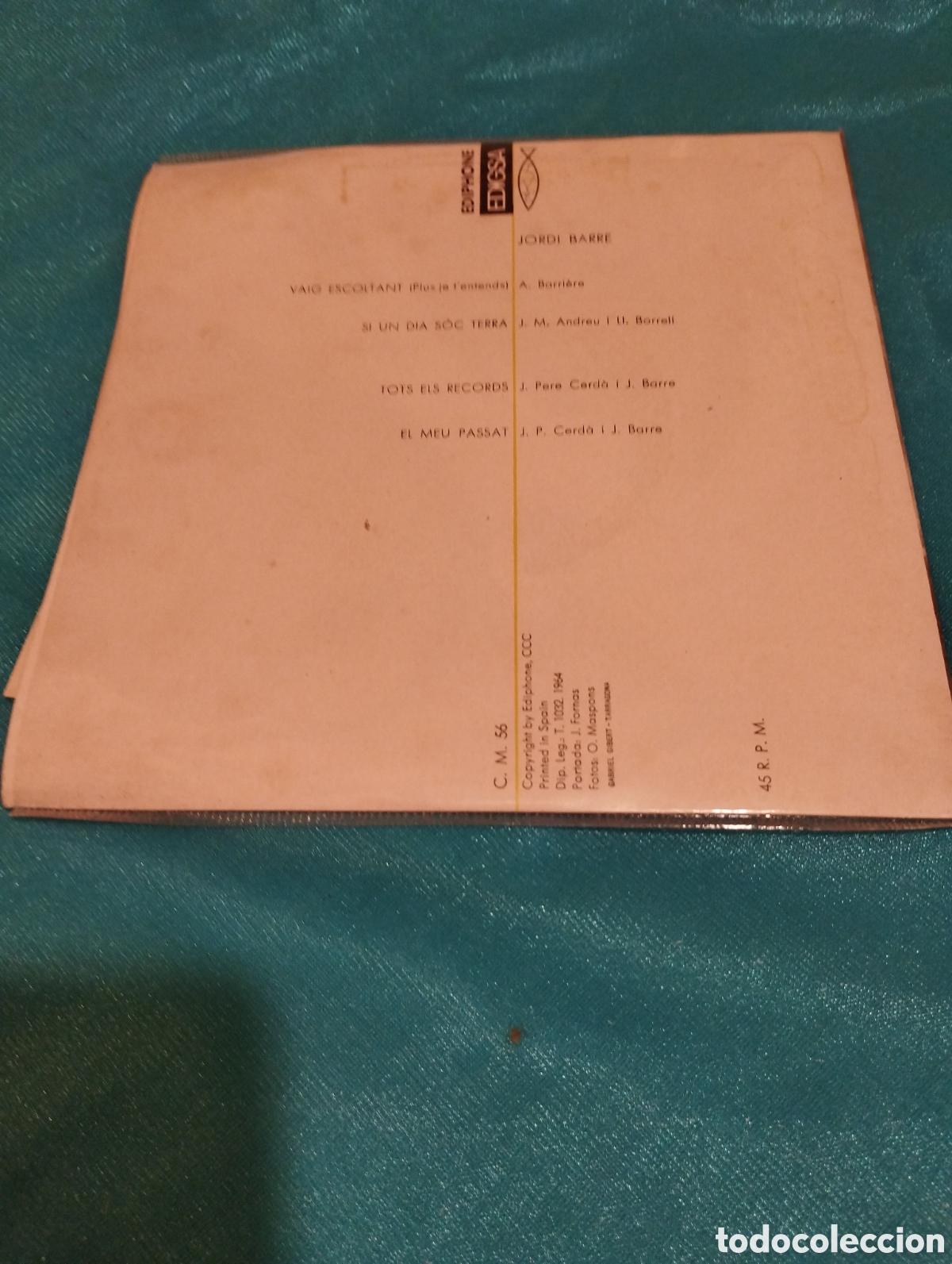Discos de vinilo: Lote de dos singles Jordi Barre - Foto 2