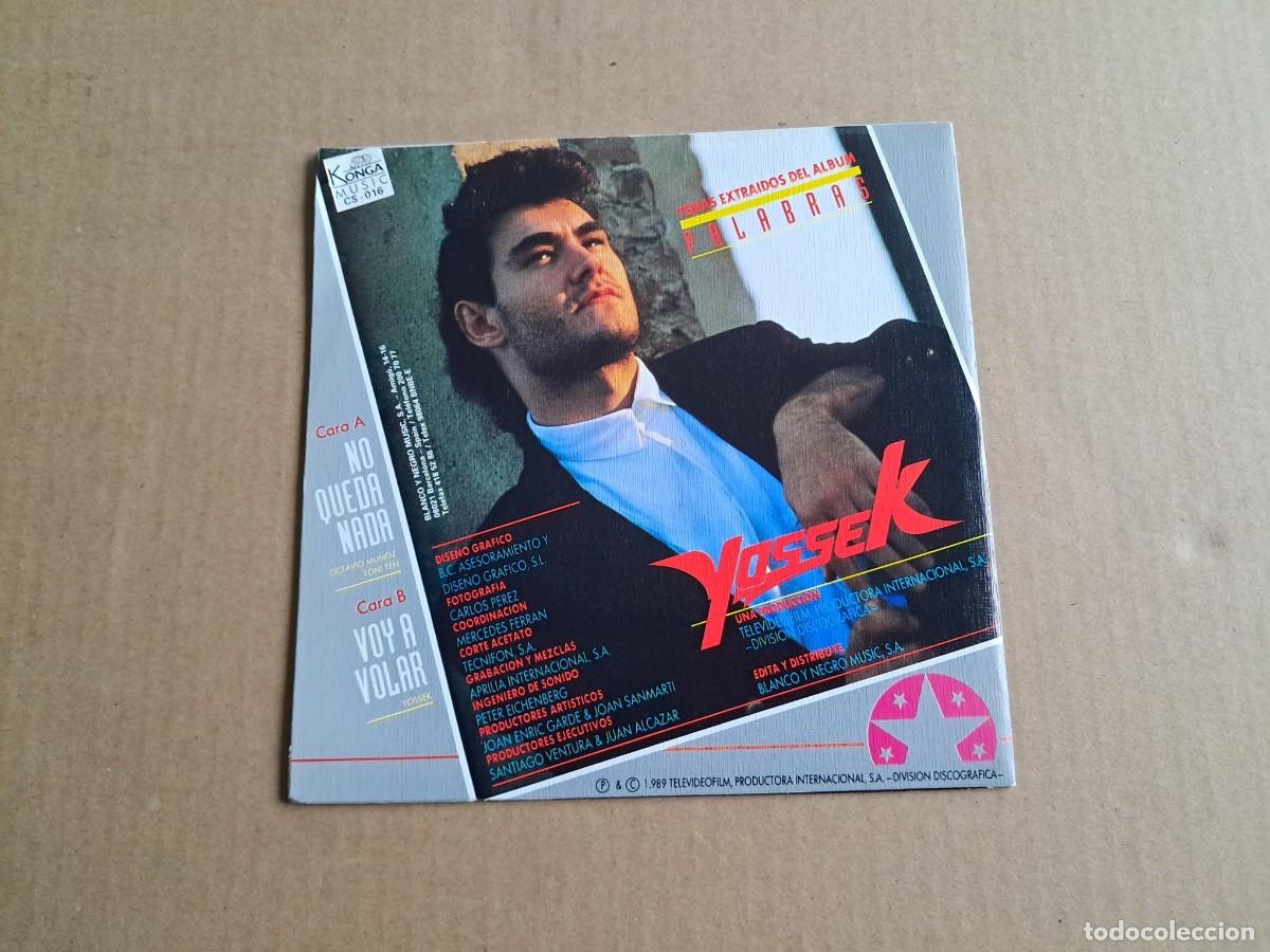 Discos de vinilo: YOSSEK - NO QUEDA NADA SINGLE 1989 - Foto 3
