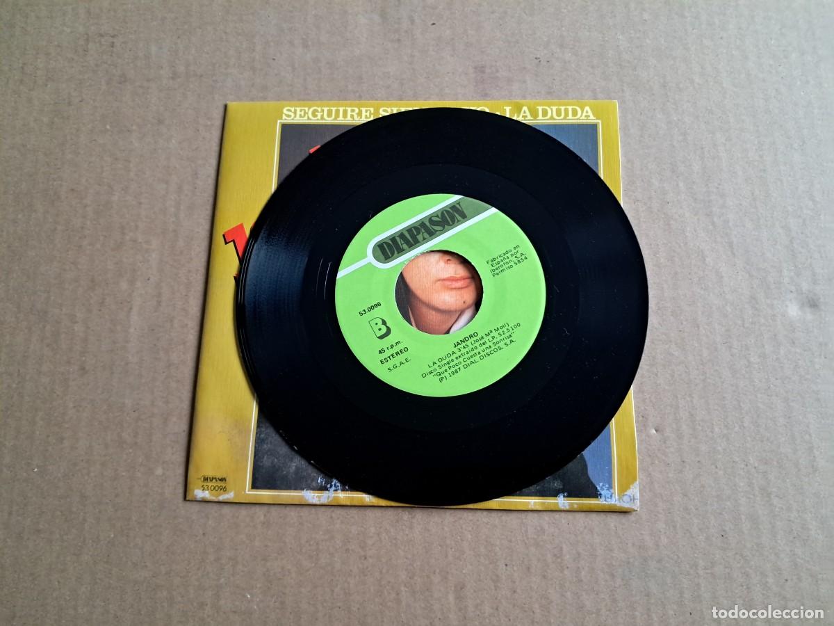 Discos de vinilo: JANDRO - SEGUIRE SIENDO YO SINGLE 1987 - Foto 2