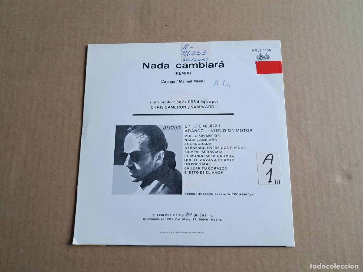 Discos de vinilo: ARANGO - NADA CAMBIARA SINGLE 1990 - Foto 3