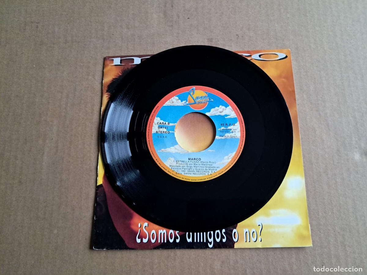 Discos de vinilo: MARCO - &iquest; SOMOS AMIGOS O NO ? SINGLE 1991 - Foto 2
