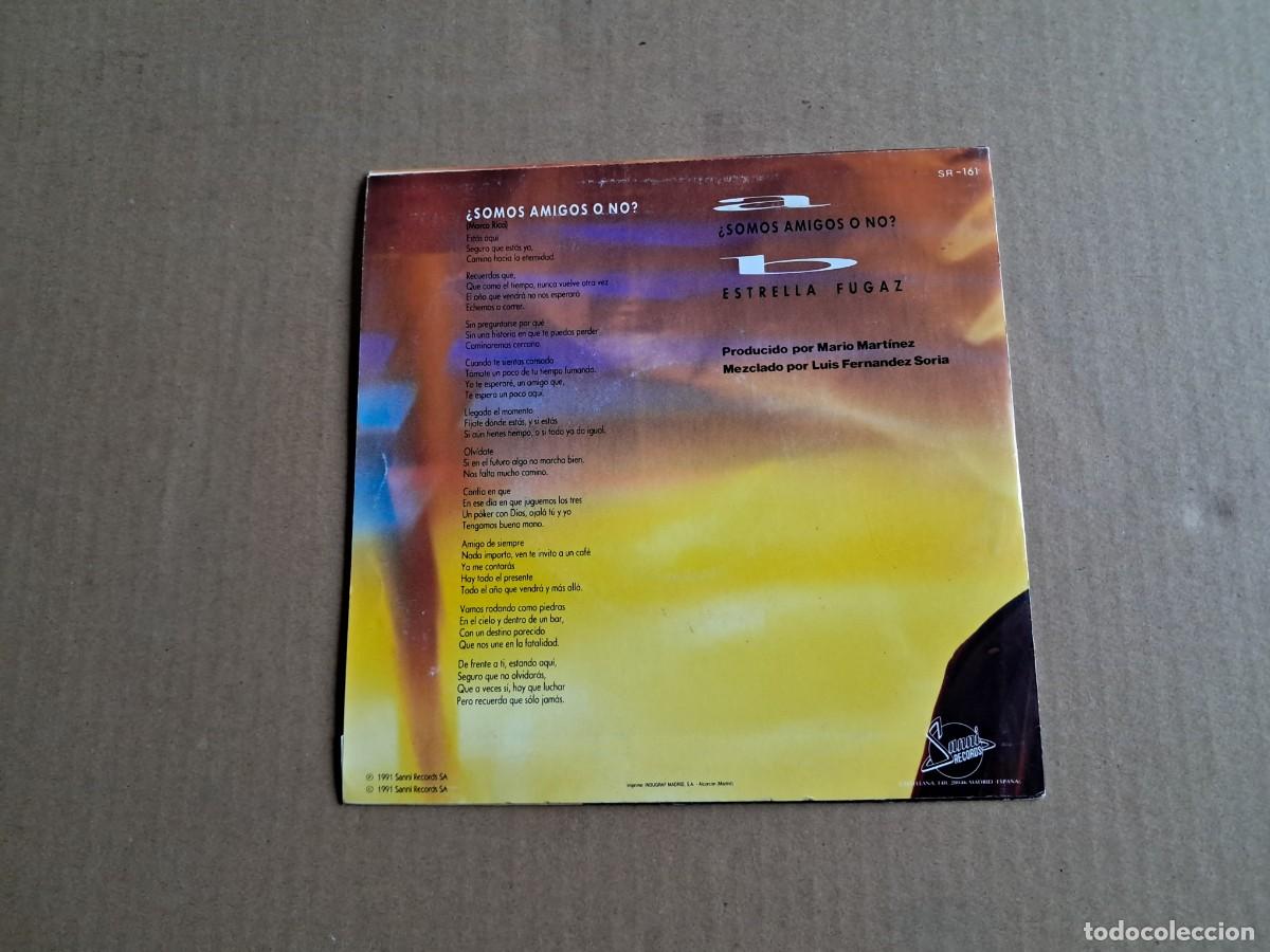 Discos de vinilo: MARCO - &iquest; SOMOS AMIGOS O NO ? SINGLE 1991 - Foto 3