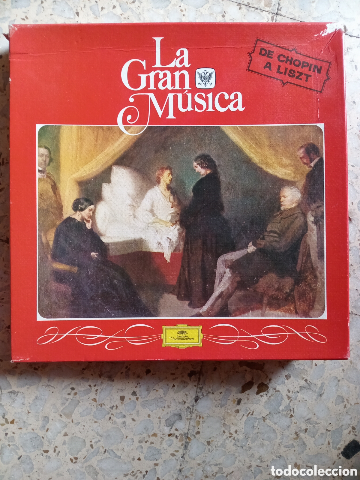 Discos de vinilo: CAJA 4 LP Y LIBRO Historia de la m&uacute;sica. De Chopin a Liszt. Oc&eacute;ano &Eacute;xito. LA GRAN MUSICA