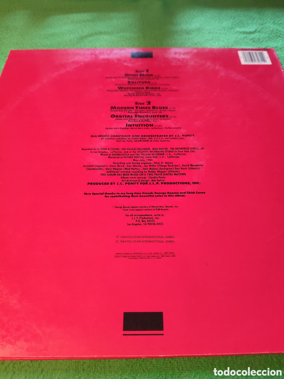 Discos de vinilo: Jean - Luc Ponty - Open mind vinilo - Foto 2
