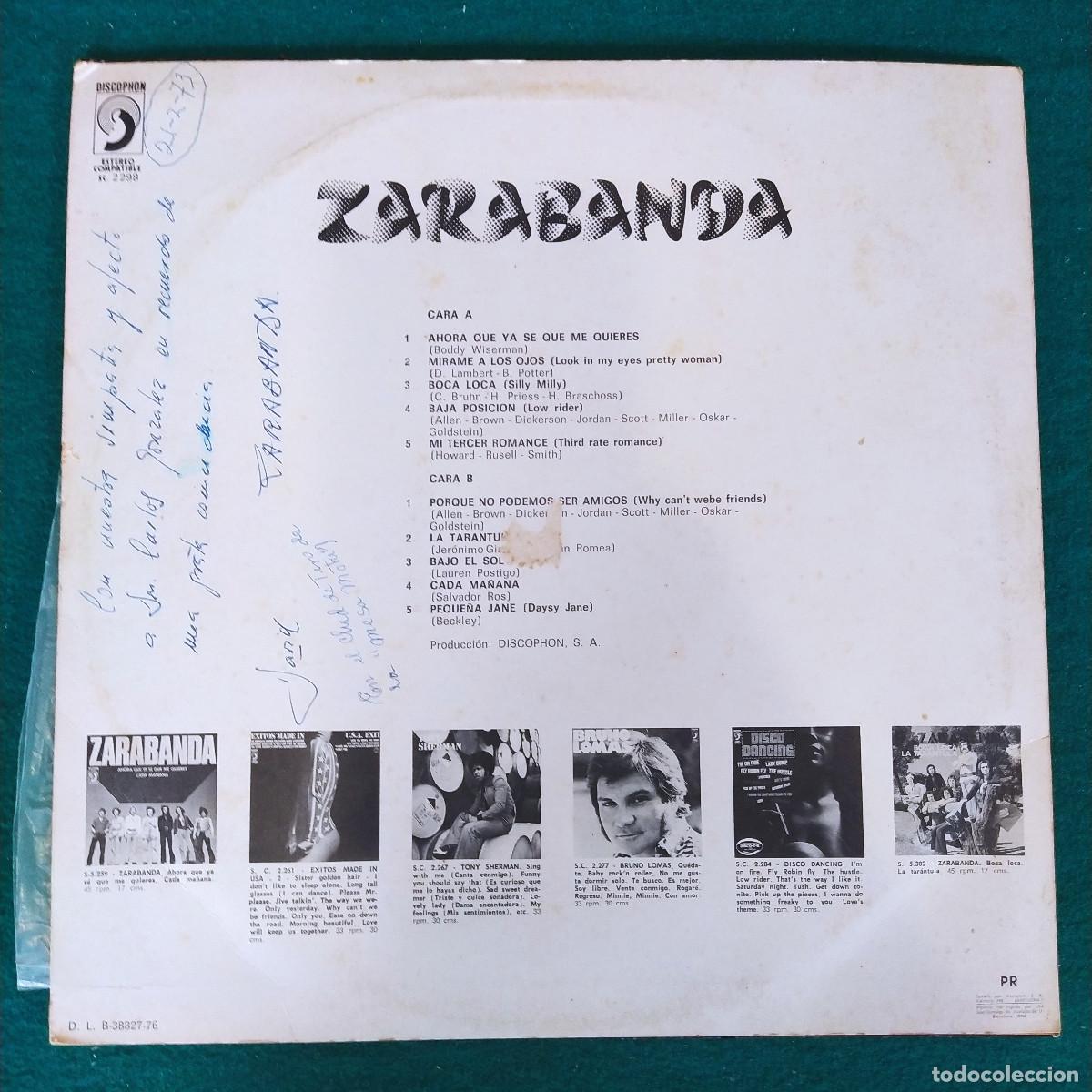 Discos de vinilo: Zarabanda &ndash; Zarabanda - Foto 2