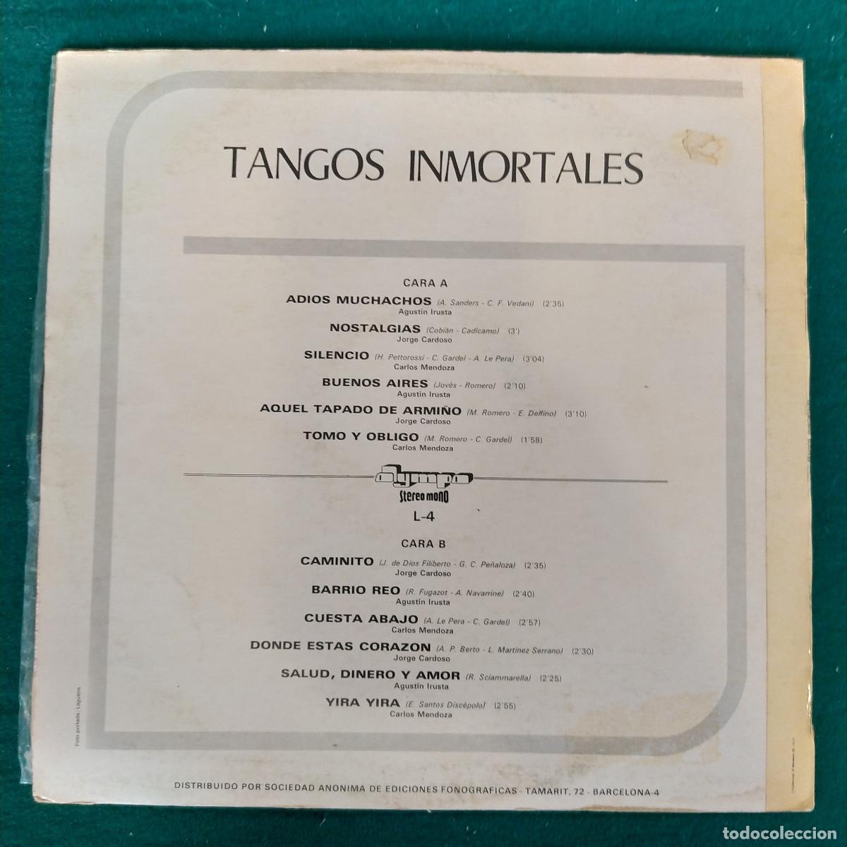 Discos de vinilo: Tangos Inmortales 1972 - Foto 2