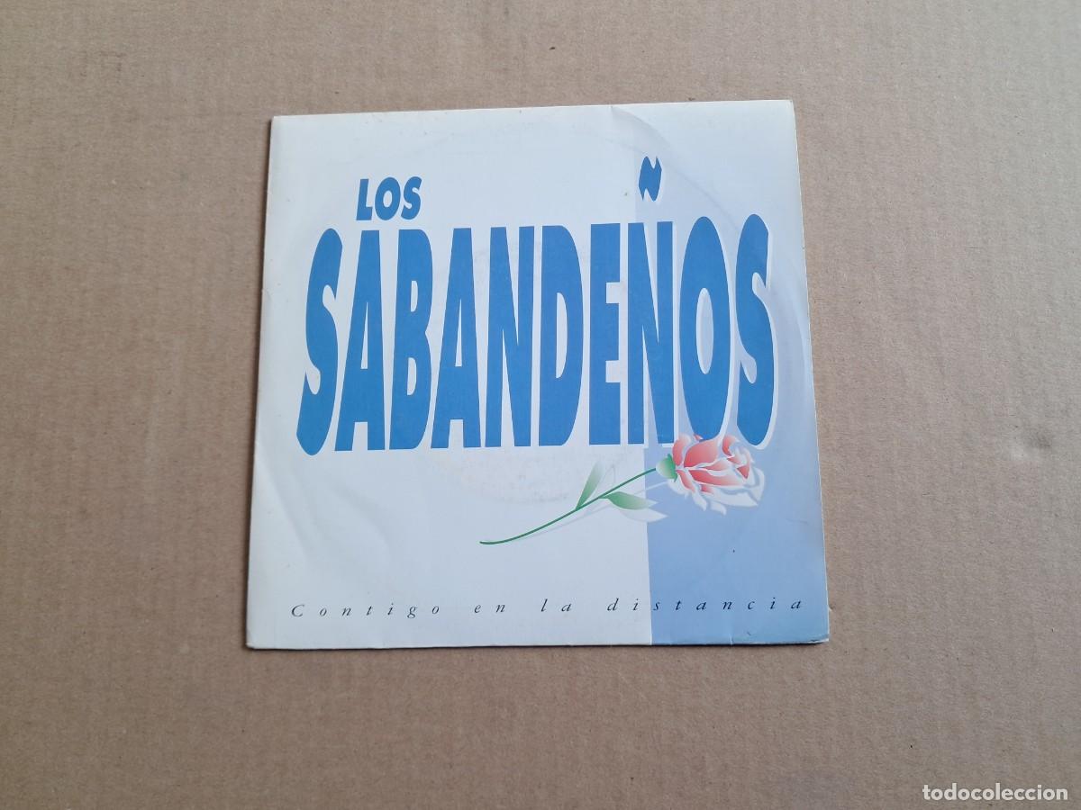 Discos de vinilo: LOS SABANDE&Ntilde;OS - CONTIGO EN LA DISTANCIA SINGLE 1992 - Foto 1