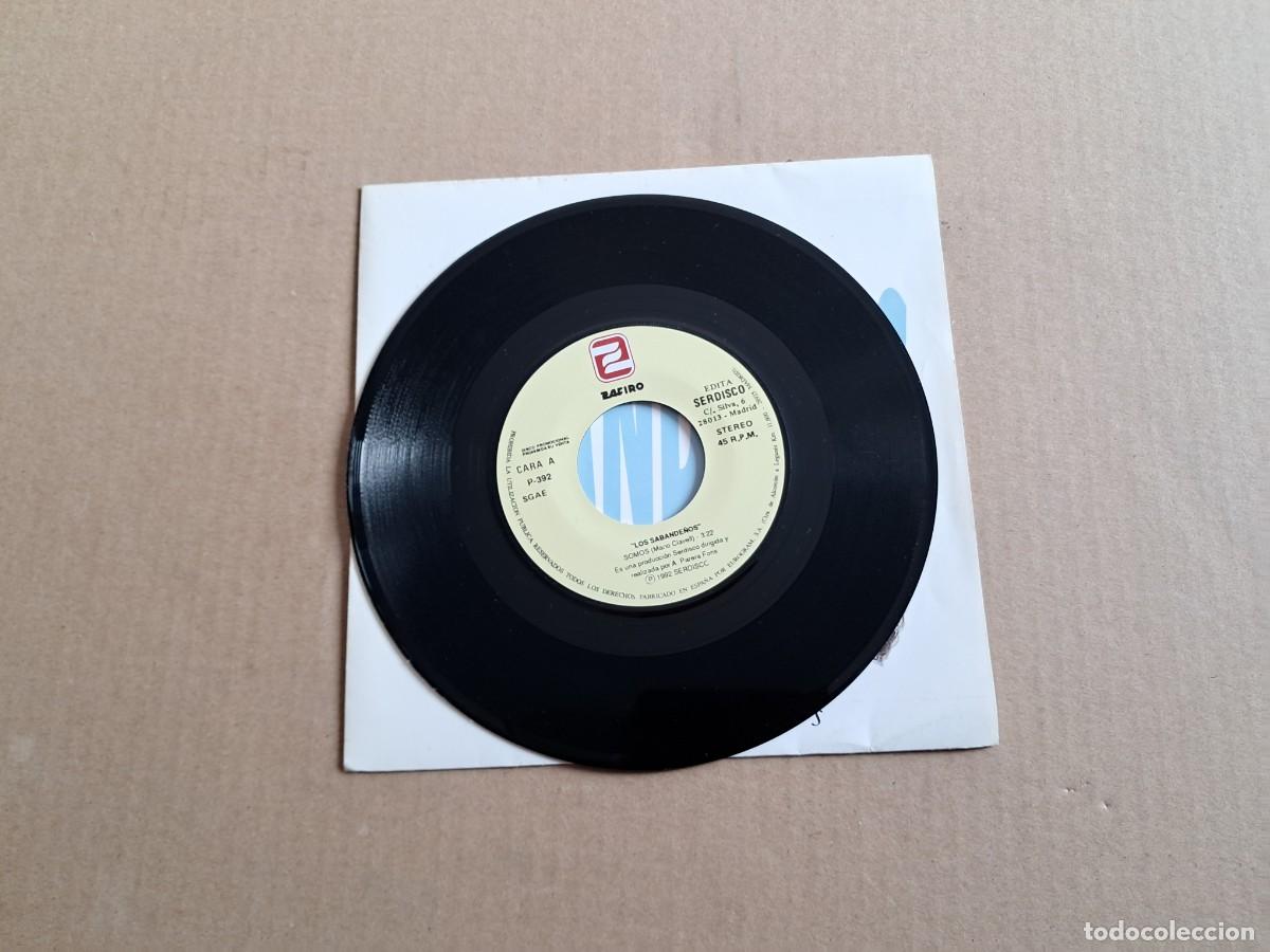 Discos de vinilo: LOS SABANDE&Ntilde;OS - SOMOS SINGLE PROMOCIONAL 1992 - Foto 2