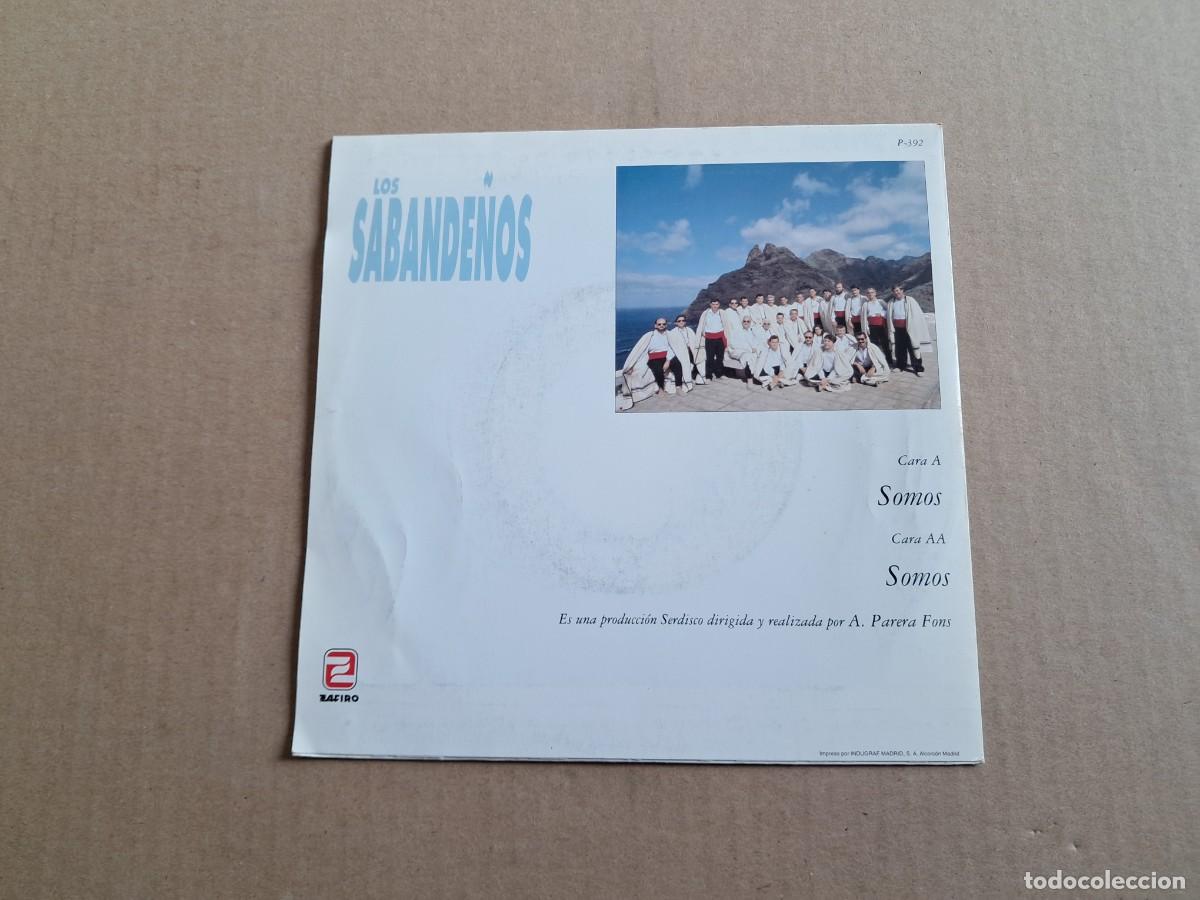 Discos de vinilo: LOS SABANDE&Ntilde;OS - SOMOS SINGLE PROMOCIONAL 1992 - Foto 3