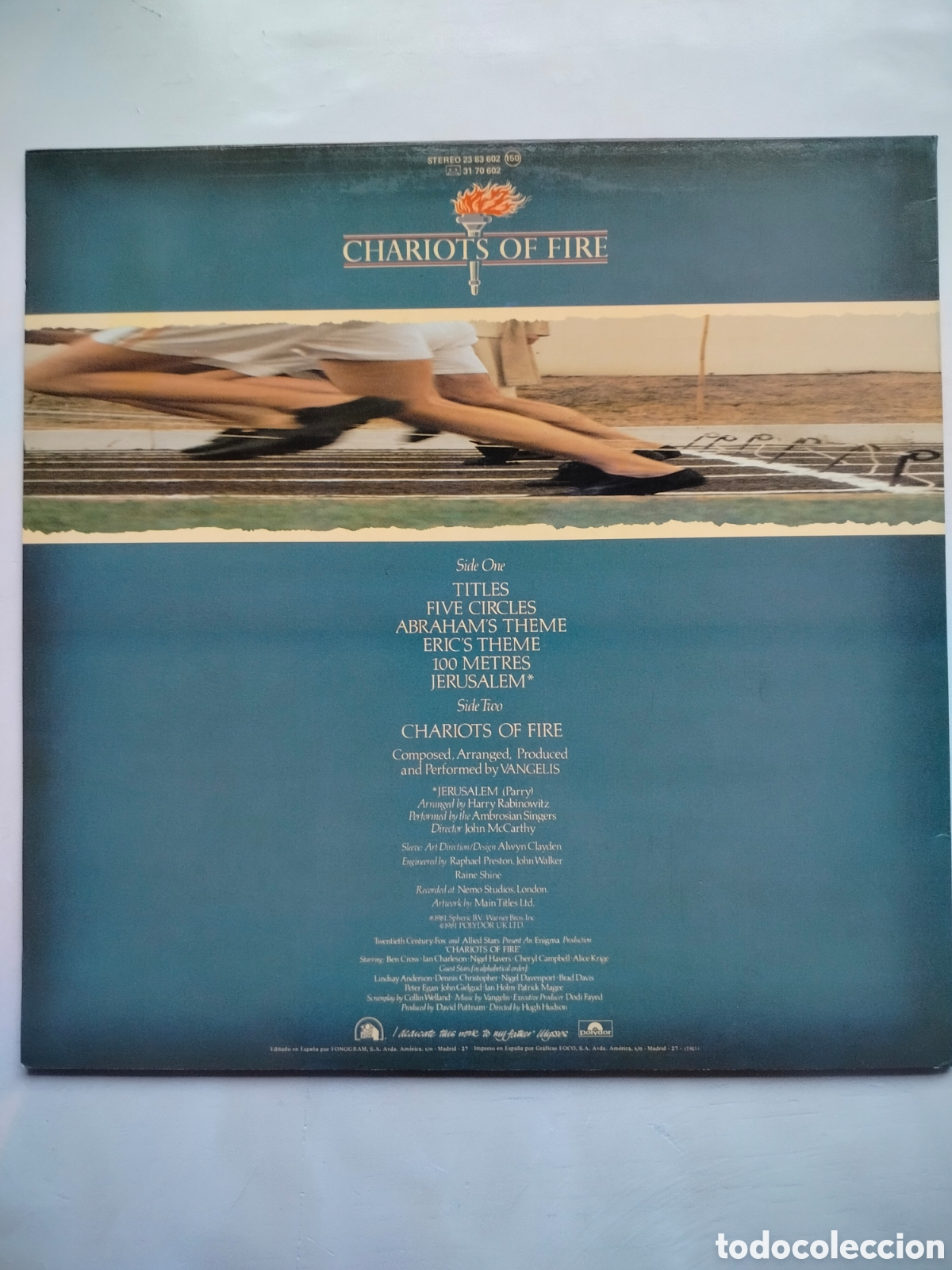 Discos de vinilo: LP Vangelis BSO 1981 - Foto 2