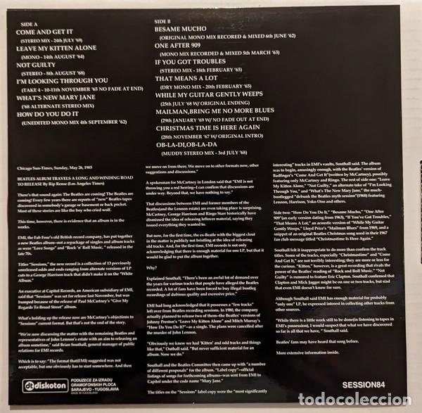 Discos de vinilo: The Beatles &ndash; Sessions lp - Foto 2