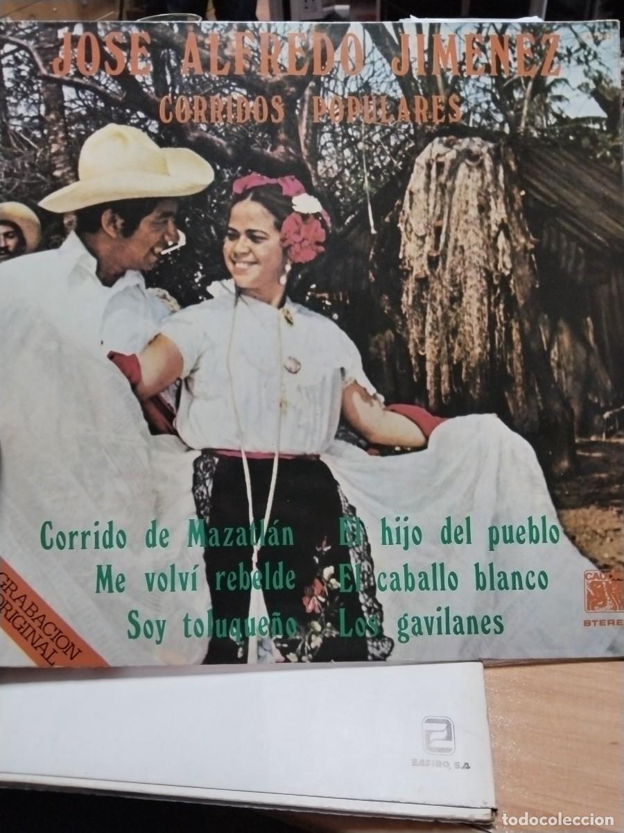 Discos de vinilo: Jos&eacute; Alfredo Jim&eacute;nez corridos populares vinilo - Foto 1