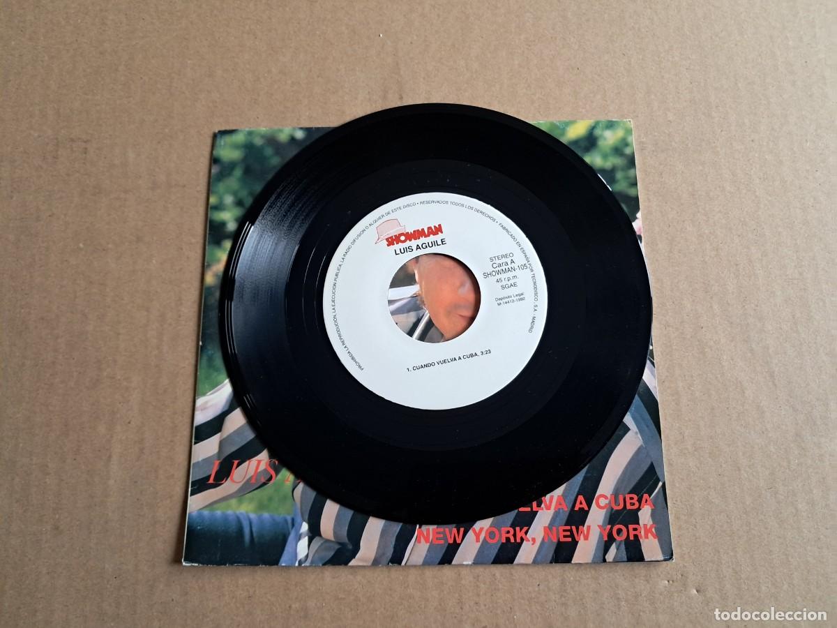 Discos de vinilo: LUIS AGUILE - CUANDO VULEVA A CUBA SINGLE 1992 - Foto 2