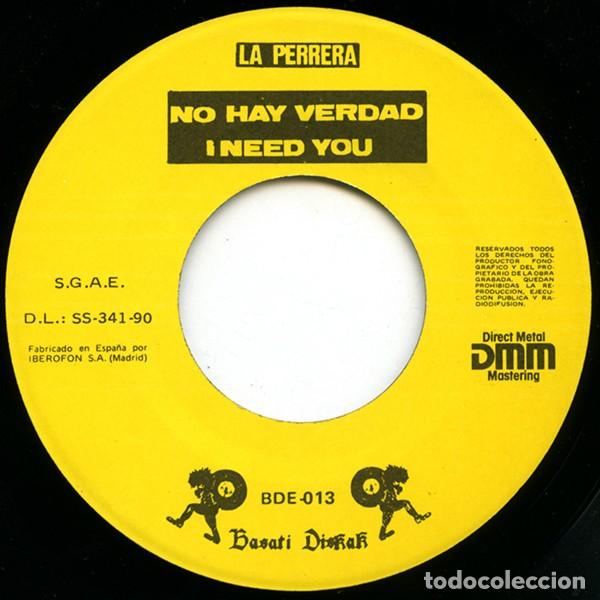 Discos de vinilo: La Perrera &ndash; Romperlo Todo - 7&rdquo; - No Insert - 1990 - Basati Diskak &ndash; BDE-013 - Foto 3